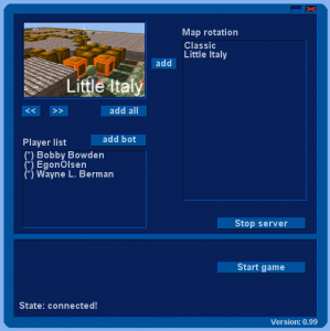 server_screen The server screen